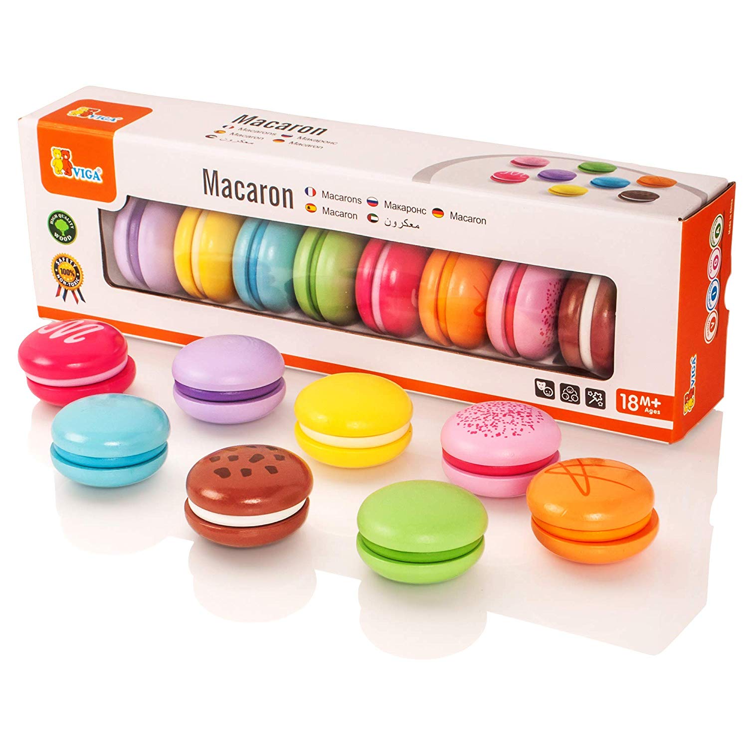 Viga Macaron Set, 30 x 9.7 x 5.2 cm