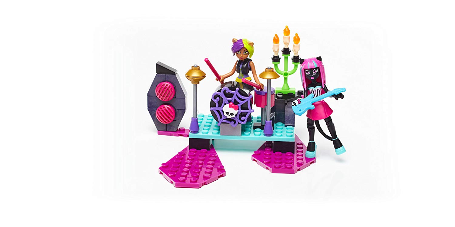 Mega Bloks Monster High Glam Ghoul Band Building Kit, Black, 11.5 inches (W) x 14 inches (L) x 2 inches (H) - Image 3