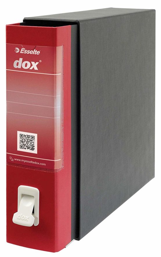 Esselte Dox 1 Class Box Lever Arch File, A4. Red