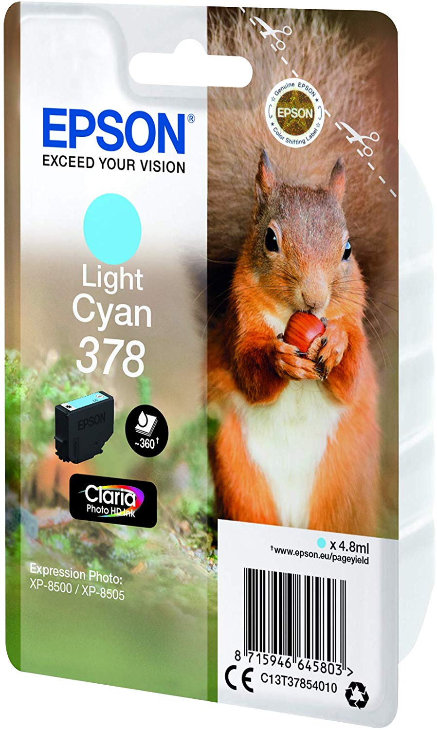 Epson C13T37854020 Inkjet Cartridge - Cyan - Image 3