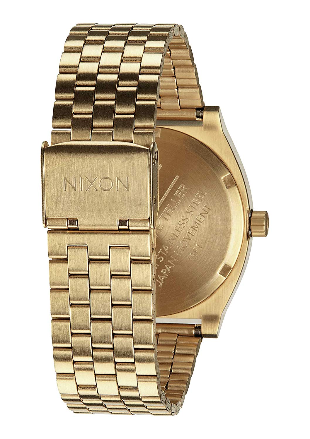 NIXON Medium Time Teller Leather All Black One Size, All Gold / Green - Image 3