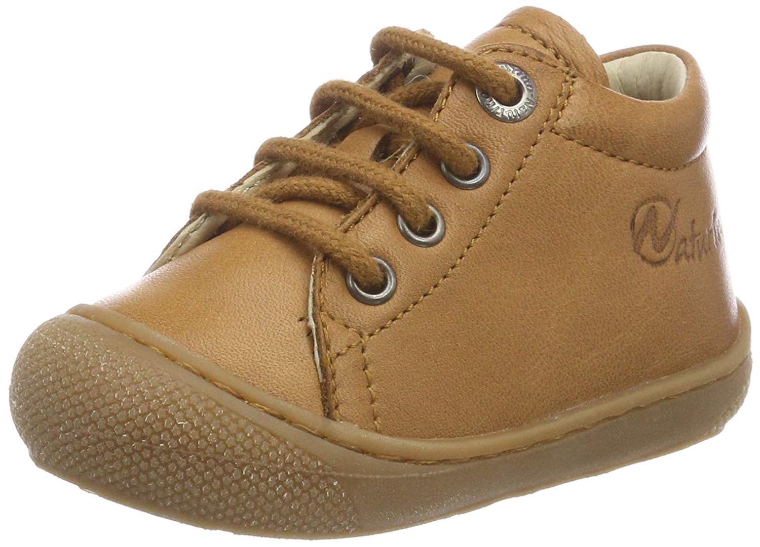 Naturino Cocoon-Leather First-Steps Shoes Brown 18, 2 UK