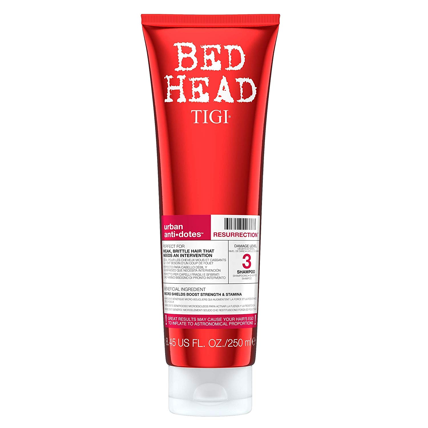 Bed Head by Tigi Urban Antidotes Resurrection Shampoo for Damaged Hair 250 ml, x, 250 ml (Pack of 1)