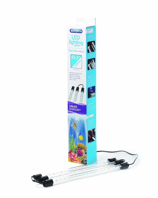 Interpet Triple Blue Moon Daisy Chain LED Lighting System, 36 cm, Pack of 3 - Image 2