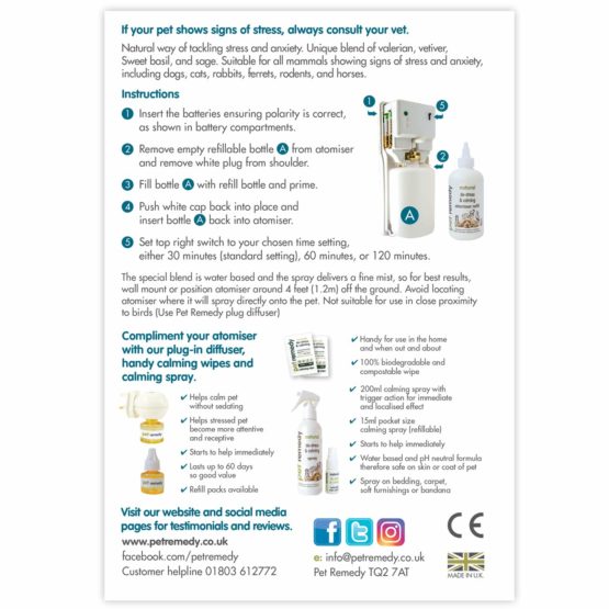 Pet Remedy Pet Remedy Atomiser & Oil 250ml - Image 3