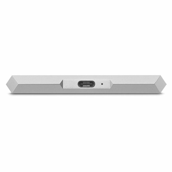 LaCie Mobile Drive, 1 TB , External Hard Drive HDD – Moon Silver, USB-C USB 3.0, With Rescue Services (STHG1000400) - Image 4