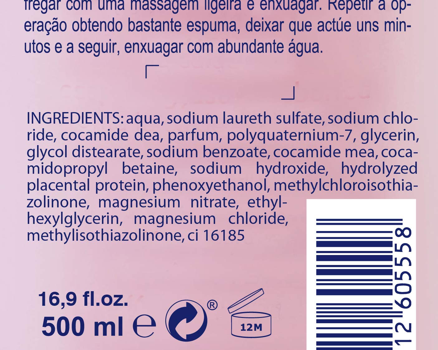 Family Placenta Shampoo for Hair Loss Dandruff & Oil - Fights Seborrhea - Fragile & Brittle Hair - Paraben Free - 500ml - Image 3