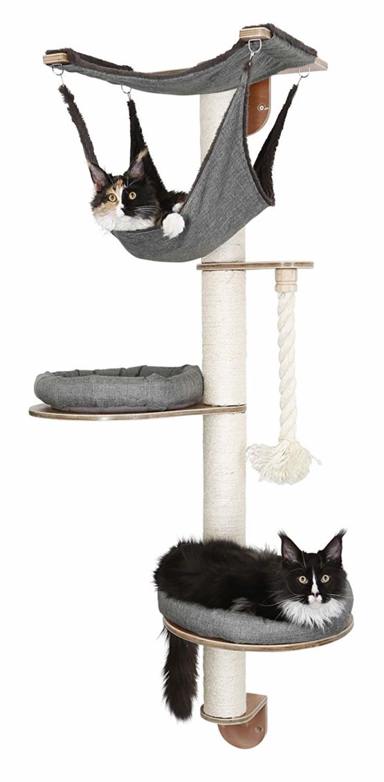 Kerbl Dolomit Tofana Pro Wall-Mounted Cat Tree, 140 x 75 cm, Grey - Image 2