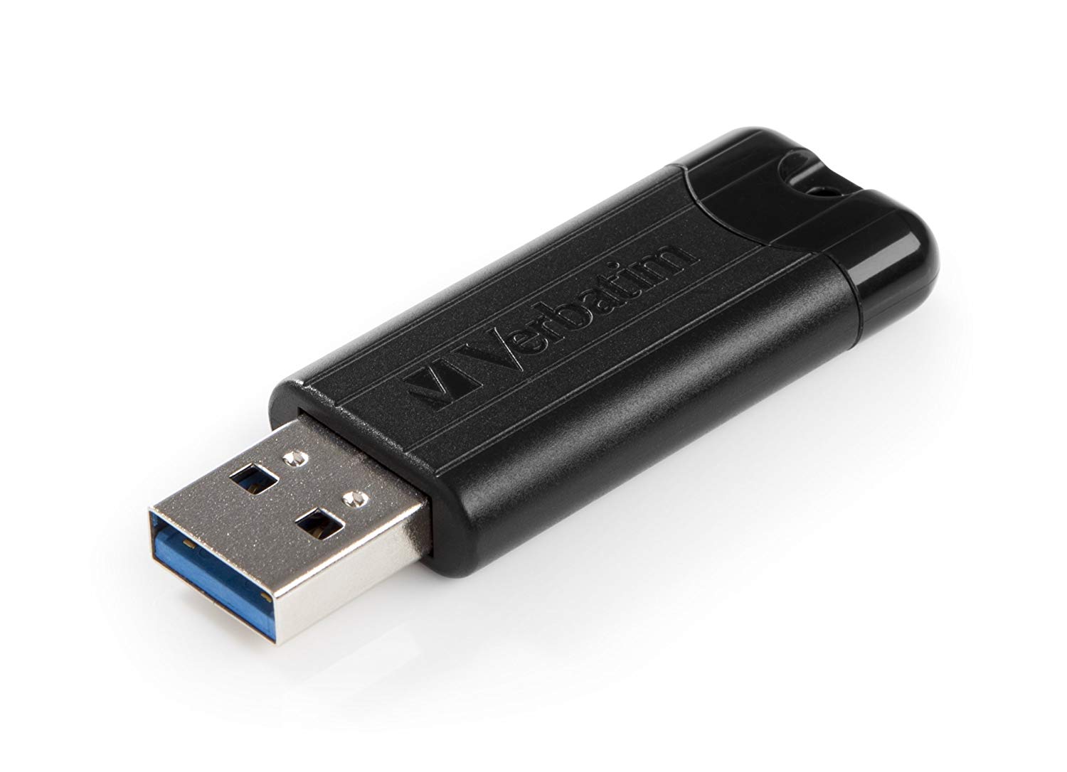 Verbatim 49318 64GB Store'n'Go Pinstripe USB 3.0 Flash Drive, Black - Image 3
