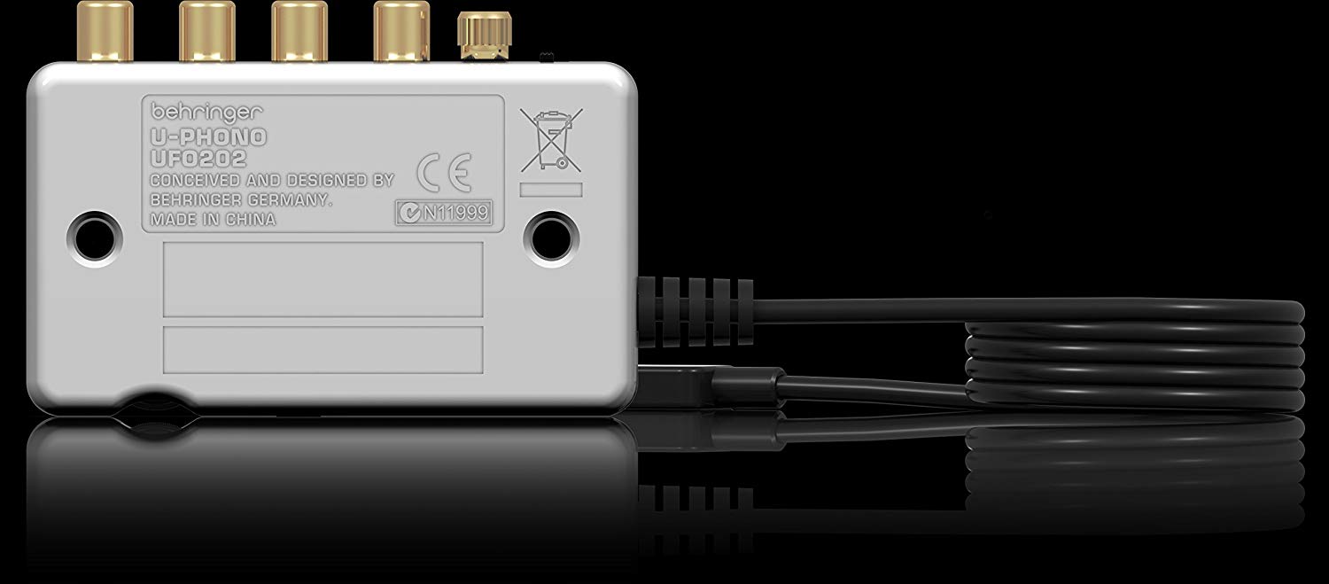 Behringer U-PHONE UFO202 Audiophile USB/Audio Interface with Built-in Phono Preamp for Digitalizing Your Tapes and Vinyl Records - Image 4