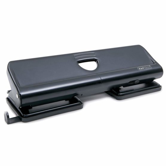 Rapesco 1054 720 4-Hole Metal Punch - 22 Sheet Capacity - Black