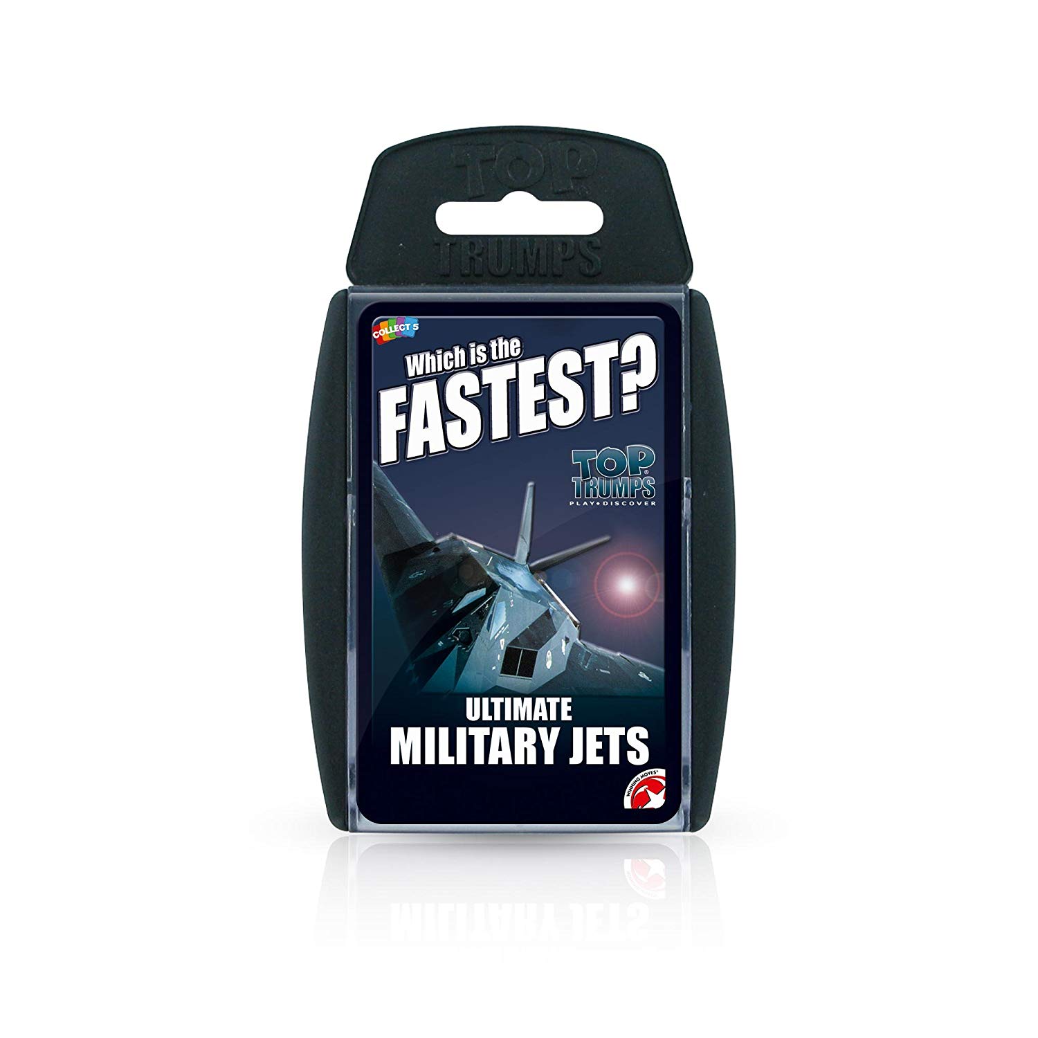 Ultimate Military Jets Top Trumps Card Game, 85mm x 140mm x 20mm