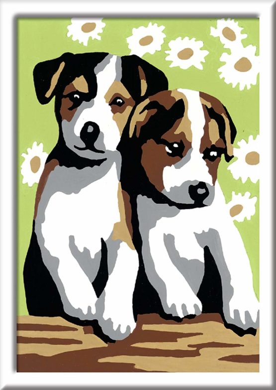 Ravensburger Painting by Numbers 29681 - Sweet Puppies - For children from 7 years - Image 2