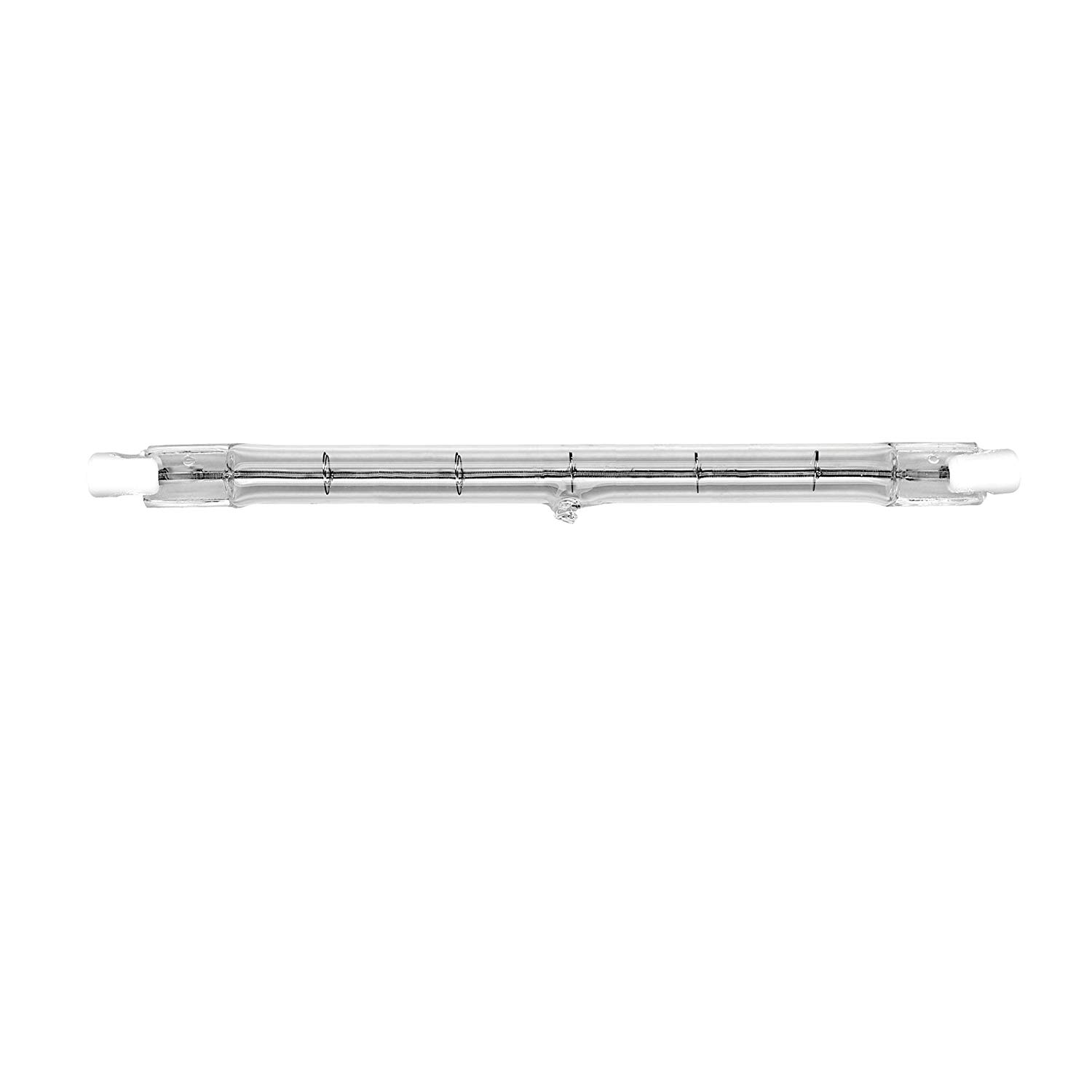 Merriway BH00600 (5 Pcs) Tungsten Halogen Linear Lamps, 200 W, R7/R7S/Rx7S, 118 mm - Pack of 5 Pieces, Clear