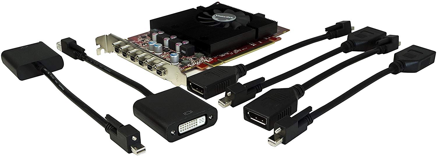 VisionTek Radeon 7750 2GB GDDR5 6 4k Monitor Graphics Card, 6 Mini DisplayPorts, AMD Eyefinity 2.0 - Image 2