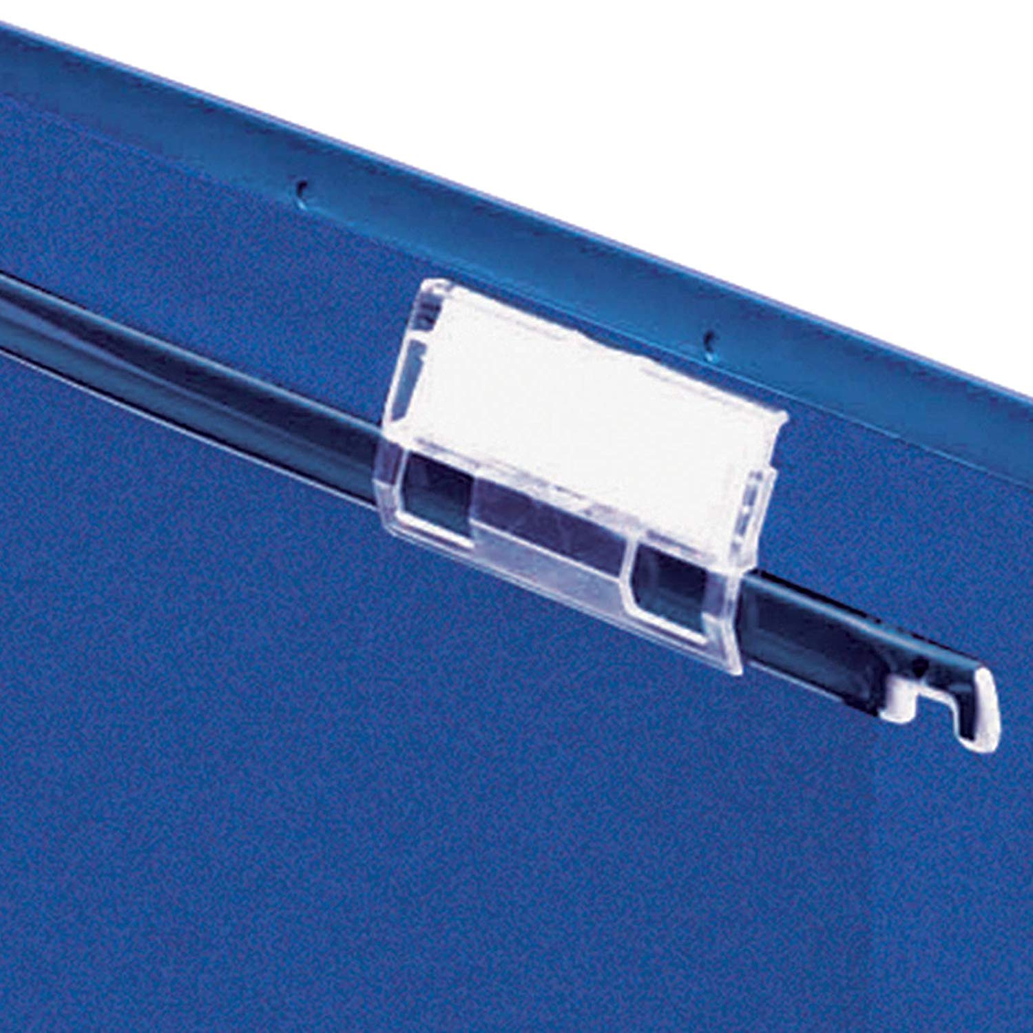 Rexel Foolscap Suspension Files with Tabs and Inserts for Filing Cabinets 30 mm base, 100 Percent Recycled Manilla, Blue - Image 4