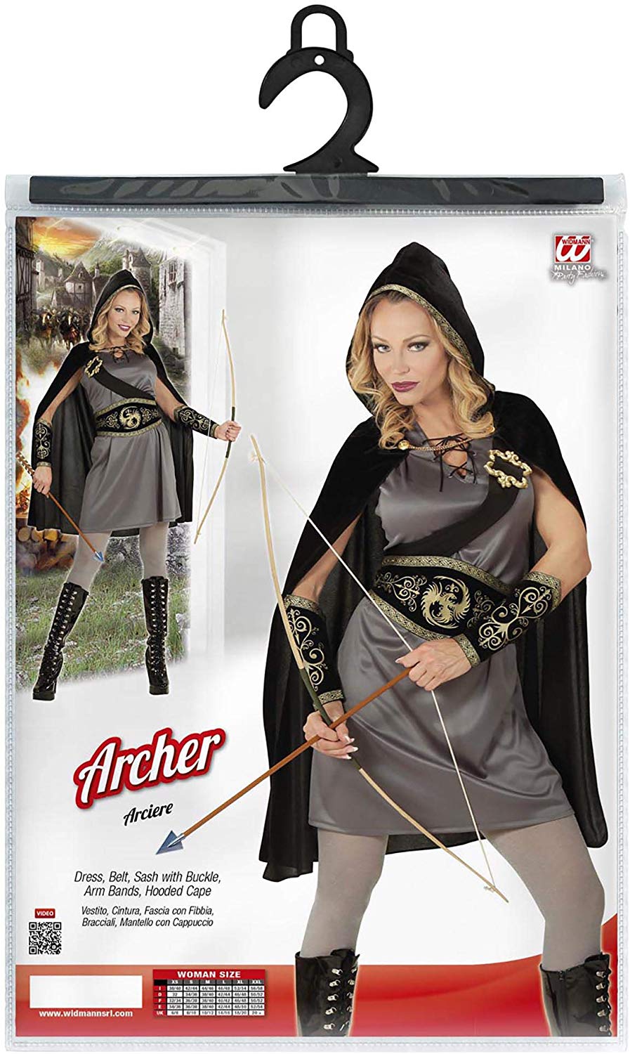 Widmann wdm98784 ? Archer Costume, Black, Large - Image 2