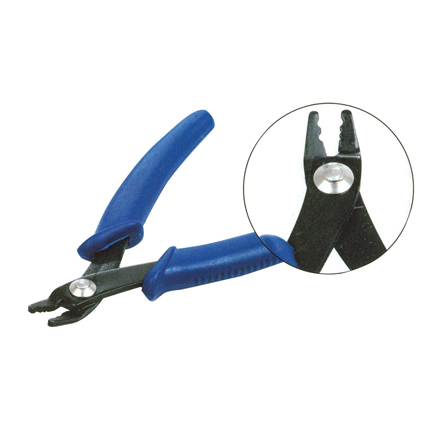 Vaessen Creative Crimp Tool Plier for Jewellery Making Crimp Beads and Beading Wire, Blue, 13x5x1 cm - Image 2