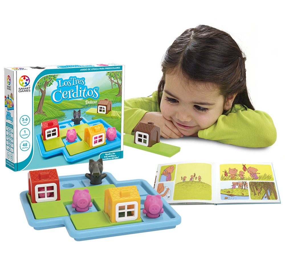 Smart Games - The Three Little Pigs, Multicoloured, Miscelanea - Image 2