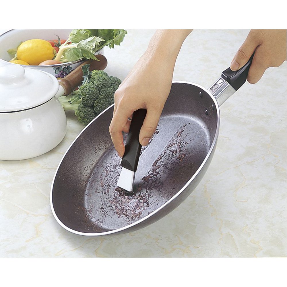 KYOCERA Dual Ceramic Scraper, Black, 14.3×3.7×1 cm - BigaMart