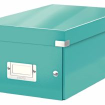 Leitz DVD Storage Box, Ice Blue, Click and Store Range, 60420051