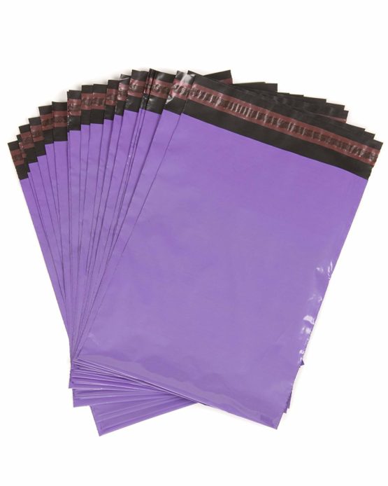 100 Purple Mailing Bags/Postal Sacks 305mm x 405mm - 12" x 16", REALPACK-100-12x16-PURP