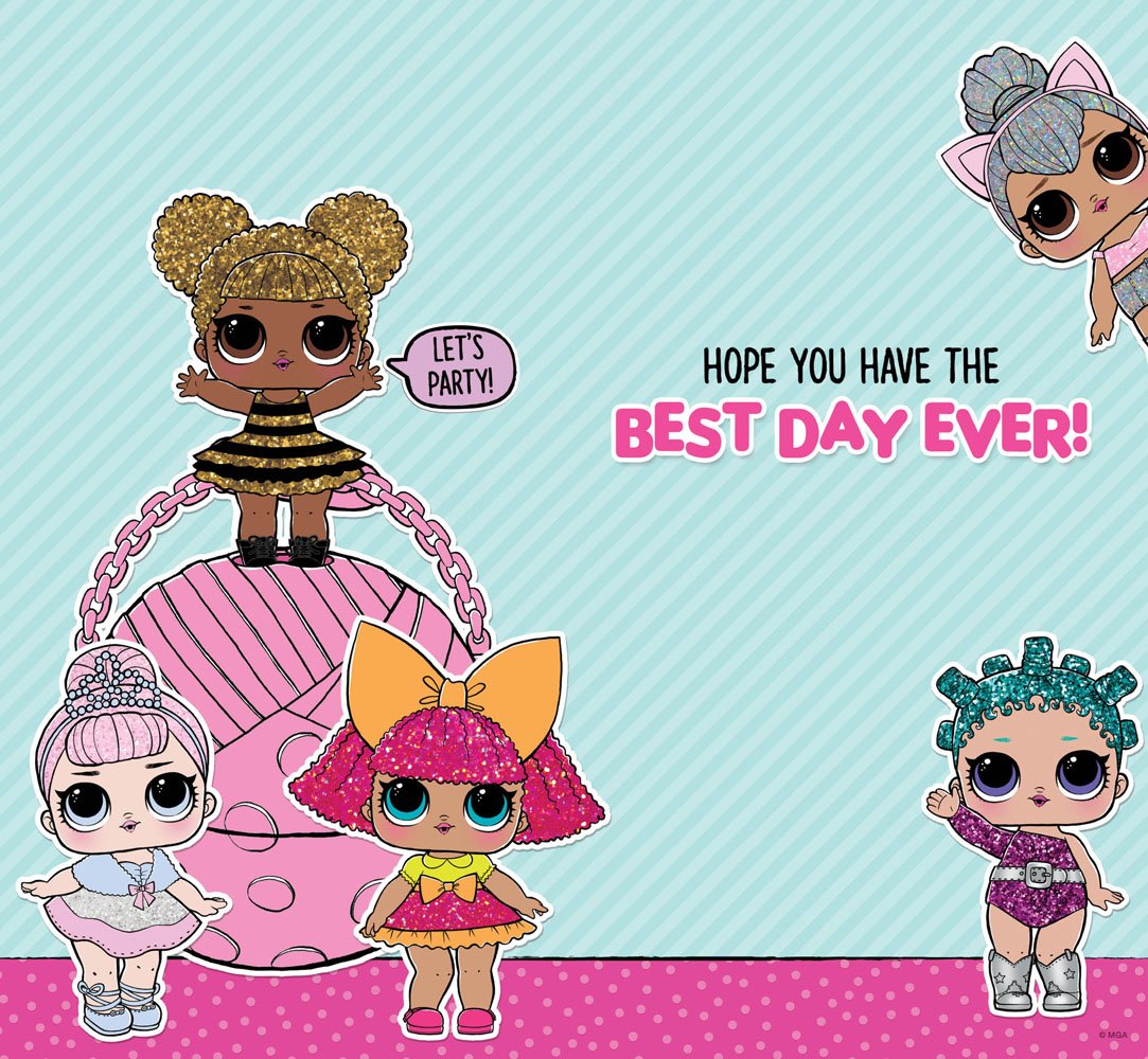 LOL Surprise LO005 9th Birthday Card Multi Colour, 232x128mm - Image 2