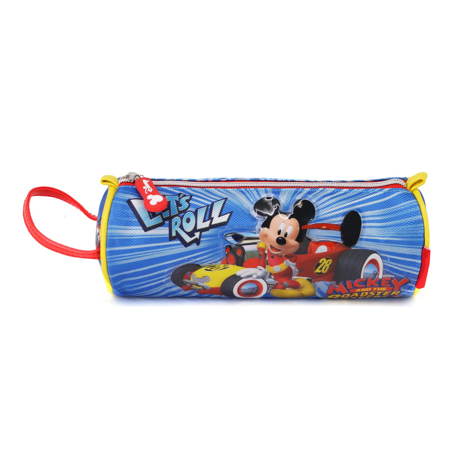 Disney Mickey Mouse Racers-Cylindrical Pencil Case, Blue, 22 x 9 cm - Image 3