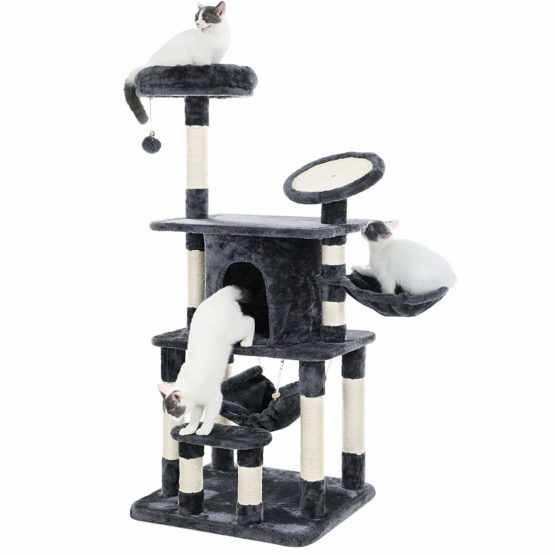 FEANDREA Cat Tree Multi-level Cat Play House Sisal Scratching Pad and Posts PCT25G - Image 3