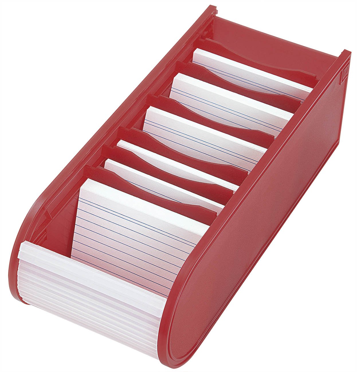 Wedo A8 Card Index Cabinet - Red, 3.6 x 8.5 x 2.9 inches