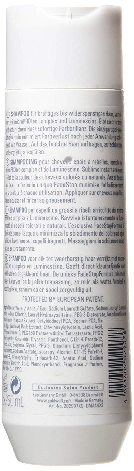Goldwell Dualsenses Color Extra Rich Shampoo, for Thick to Coarse Hair Minimizes Color Fading, 250ml, White, 250 ml (Pack of 1) - Image 2