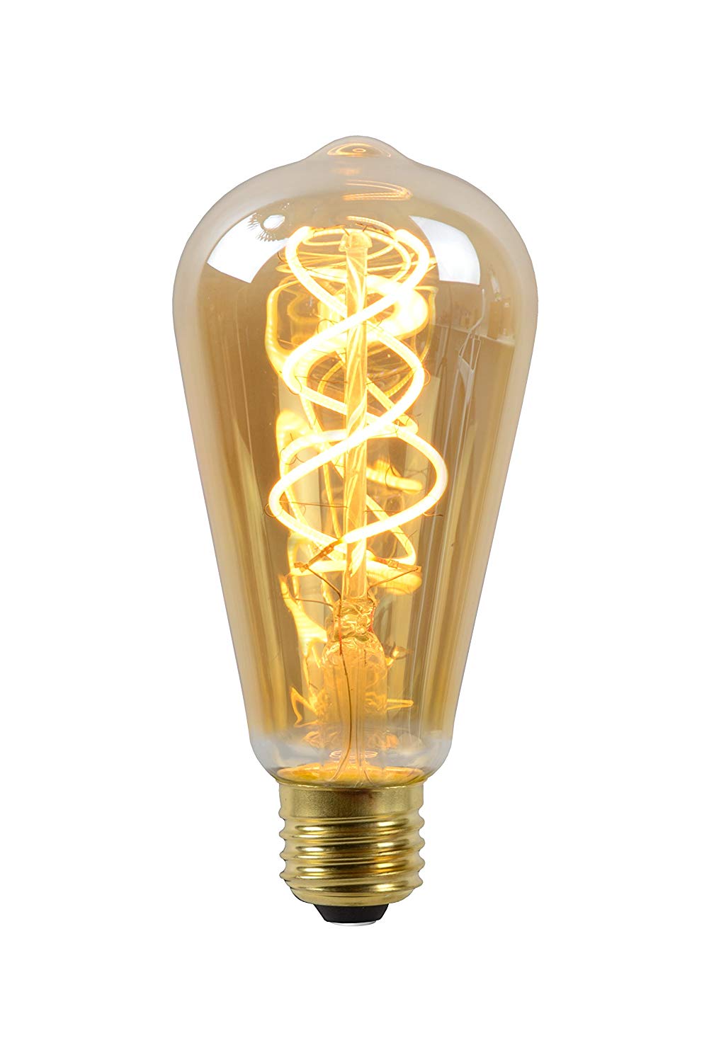 Lucide LED Bulb - Filament Bulb - diameter 6,4 cm - LED Dim. - 1x5W 2200K - Amber, 1 x 1 x 14.6 cm