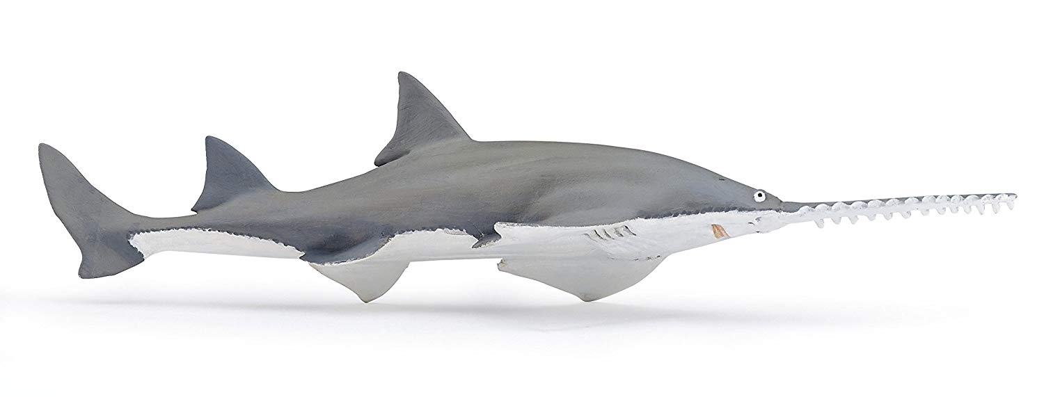 Papo, Sawfish, Realistic marine figurine, 3 years old, The world of the sea, Stimulates imagination, curiosity and creativity