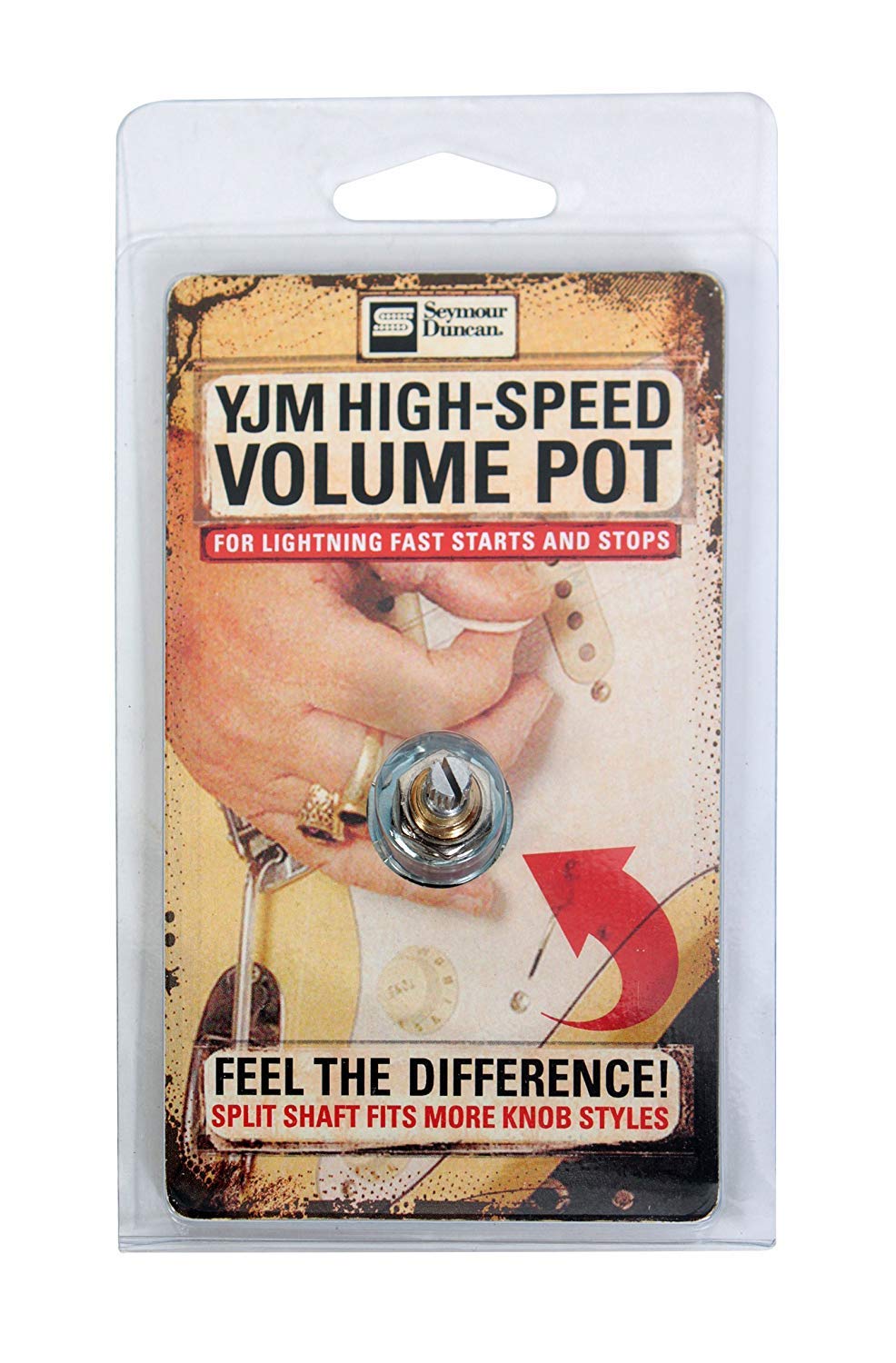 Seymour Duncan YJM-500 Potard Guitar Potentiometer 500 K Black, White Black Red Blue, Small Medium Large X-Large 2X-Large - Image 4