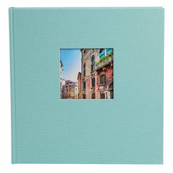 Goldbuch Trend Photo Album 25 x 25 cm, 60 Pages with Pergamine, aqua, 30x31 cm
