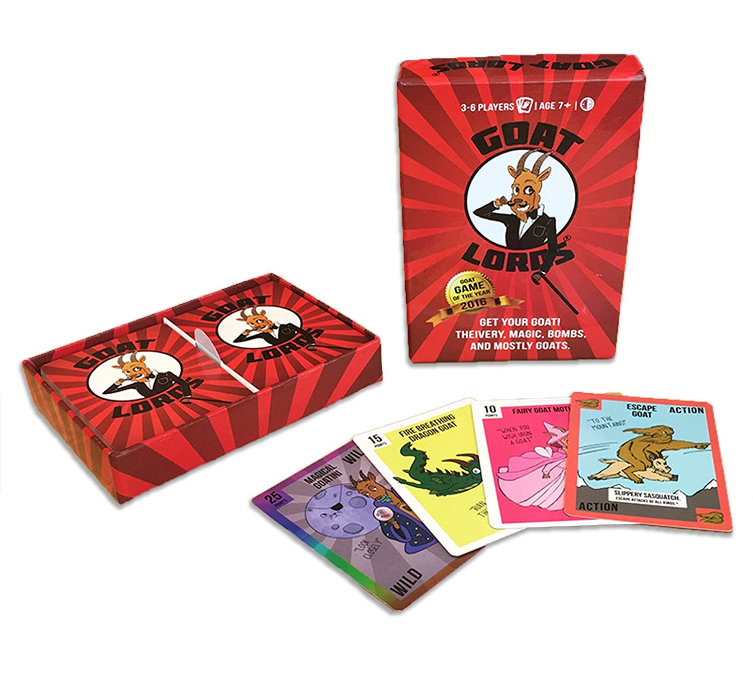 Gatwick Games Goat Lords, Hilarious, Addictive and Competitive Card Game with Goats, Best Card Games for Families Adults - Image 2