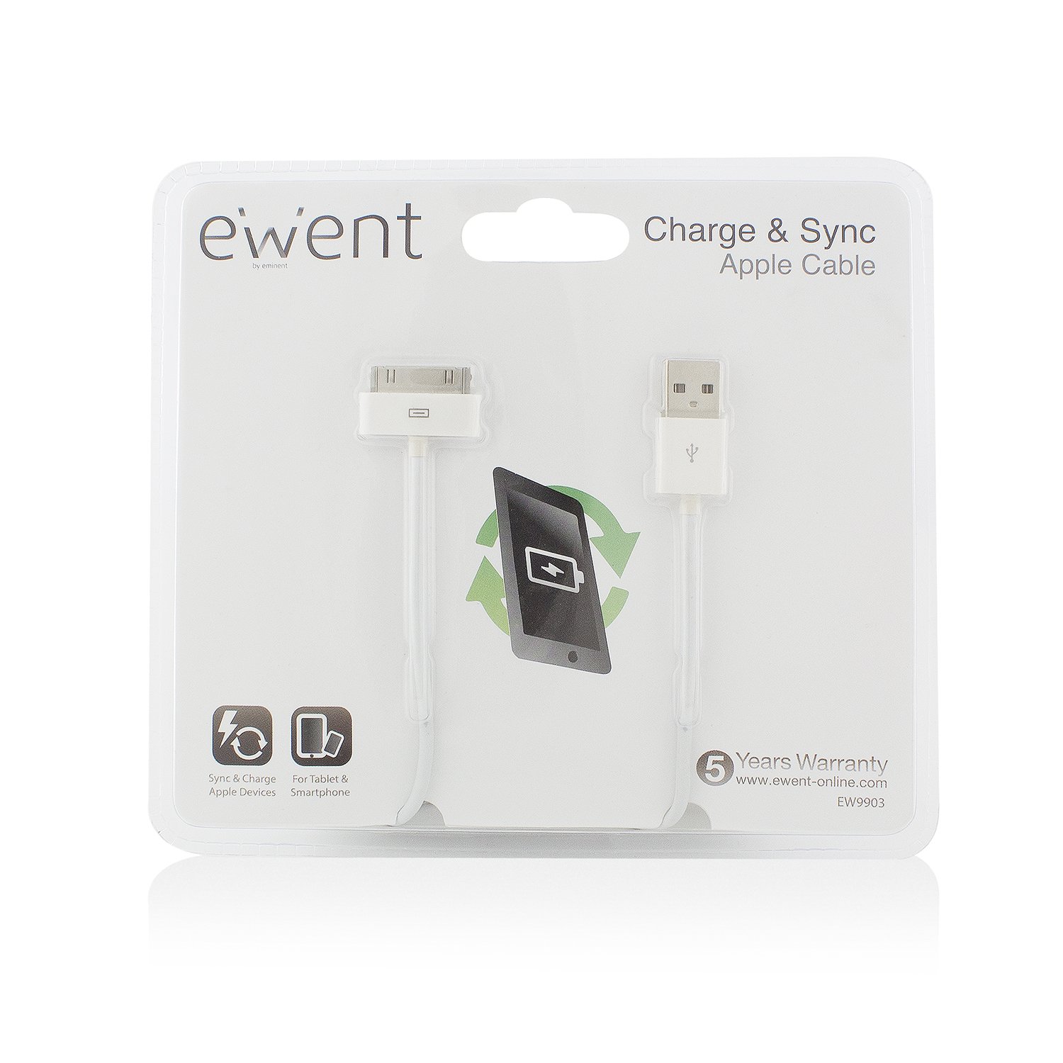 Usb2.0 To Apple 30 Pin Cable 1m White, 1.5 Meters - Image 4