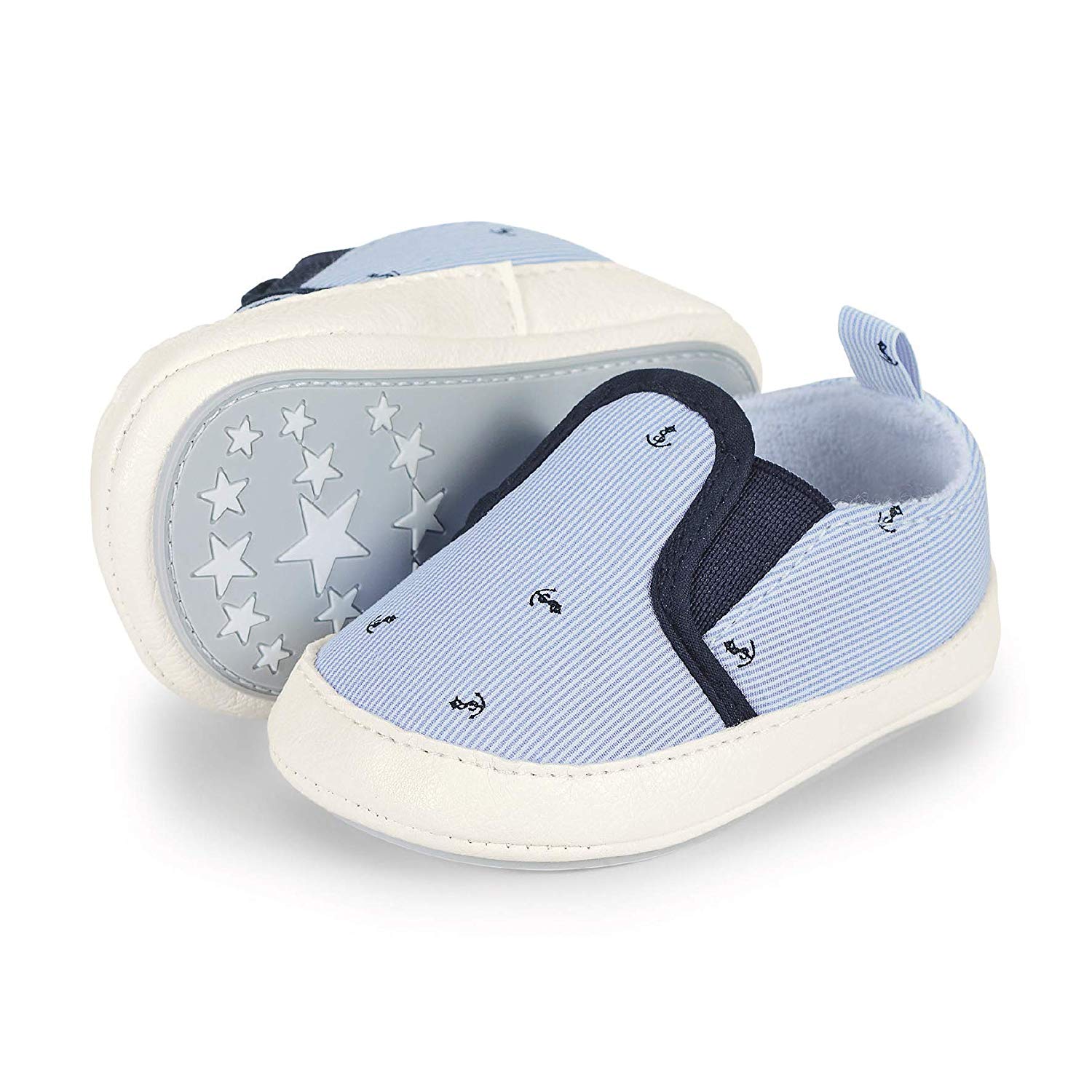 Sterntaler Baby Booties, Baby Boys’ Loafers, Blue (Himmel 325), 4 (20 EU), Blue Himmel 325, 4 UK Child