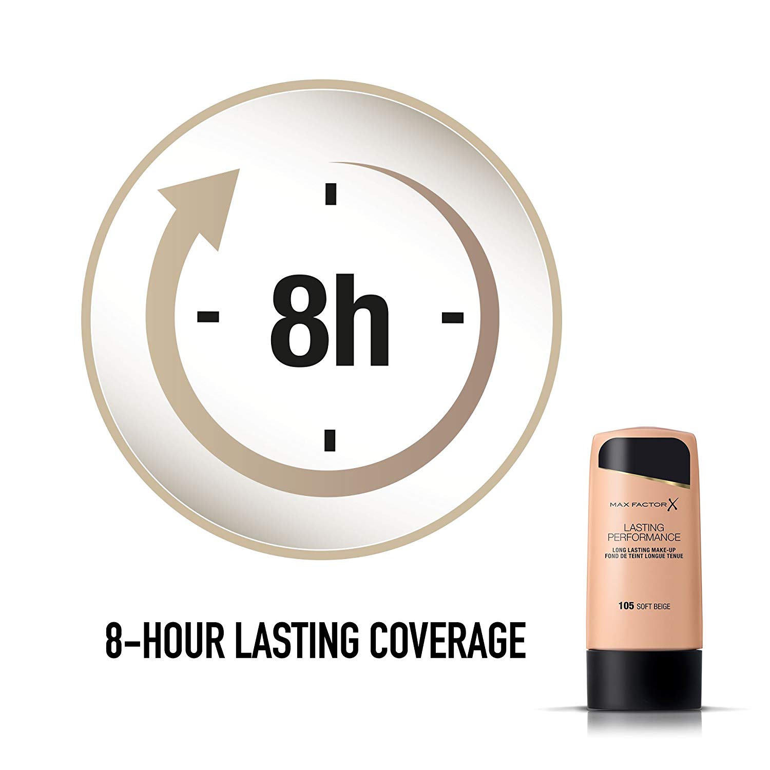 Max Factor Lasting Performance make-up 105 soft beige 35 ml, 35 ml (Pack of 1) - Image 4