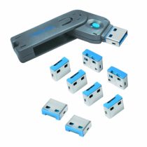 Logilink USB Port Blocker Lock grey 1x Schlüssel, 8x Schlösser