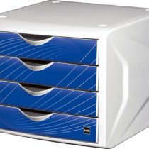 Helit H6129534 "the Chameleon" Drawer Box, 4 Drawers, Blue Knight, Blue