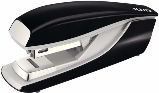 Leitz Stapler, 30 Sheet Capacity, Ergonomic Metal Body, Includes Staples, Flat Clinch, NeXXt Range, 55050095 - Black