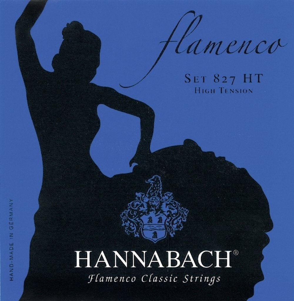 Hannabach classical guitar strings Flamenco Series 827 High Tension set of 3 treble strings Made in Germany - 8278HT