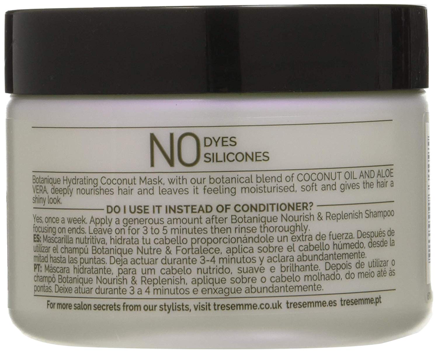 TRESemmé Botanical Hydrating Coconut Mask (Pack of 3), Black, 1 count (Pack of 3) - Image 3