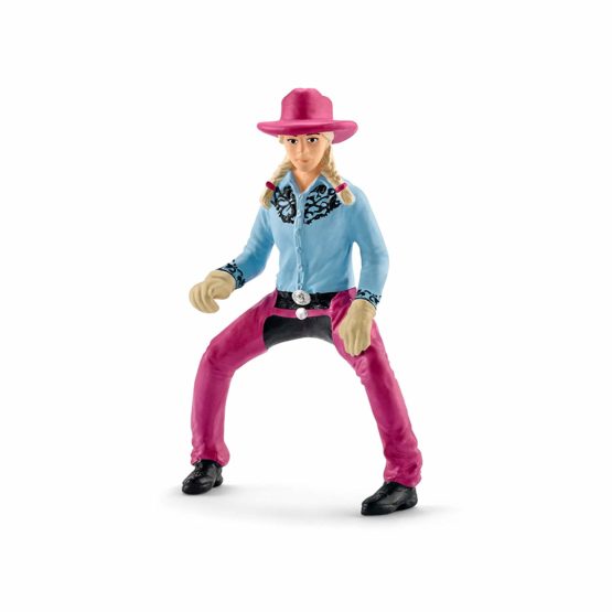 Schleich BARREL RACING MET COW - Image 3