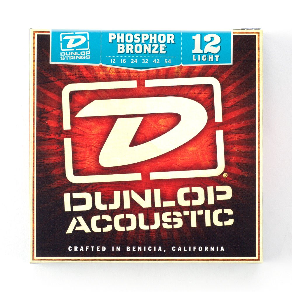 Dunlop DAP1254 Phosphor Light 12-54 Acoustic Guitar Strings, Phosphor Bronze, Light ( 12 - 54 ) - Image 2
