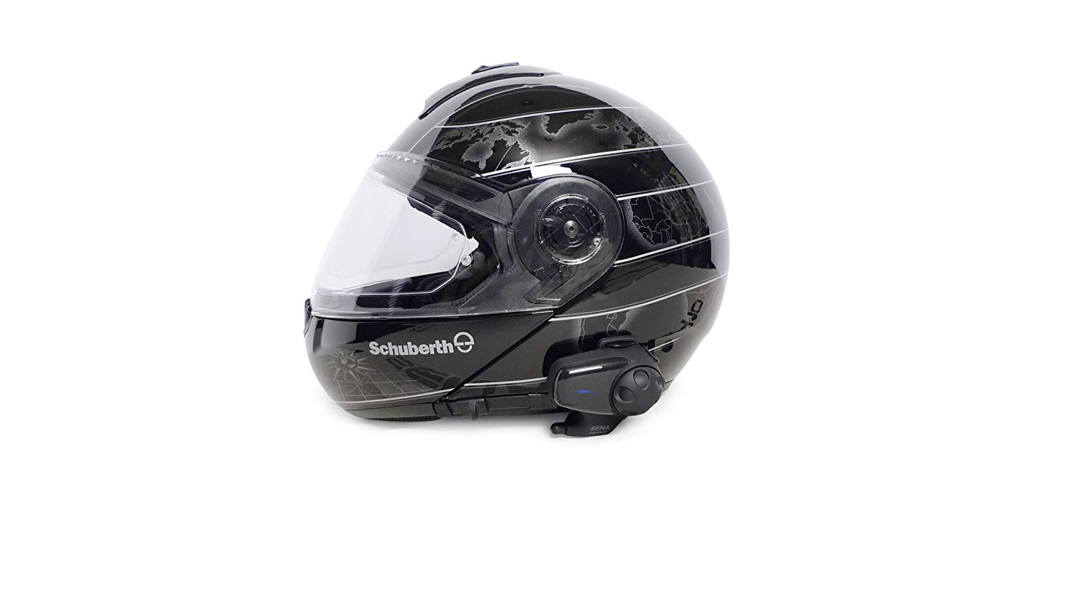 Sena SMH10 Motorcycle Bluetooth Headset/Intercom with Universal Microphone Kit Dual Pack, Black - Image 4