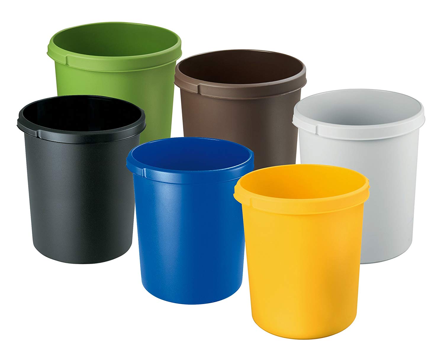 HAN 1834-14, Classic waste bin. Stylish, elegant and practical, extra stable with practical handles, 30 litres, blue - Image 2