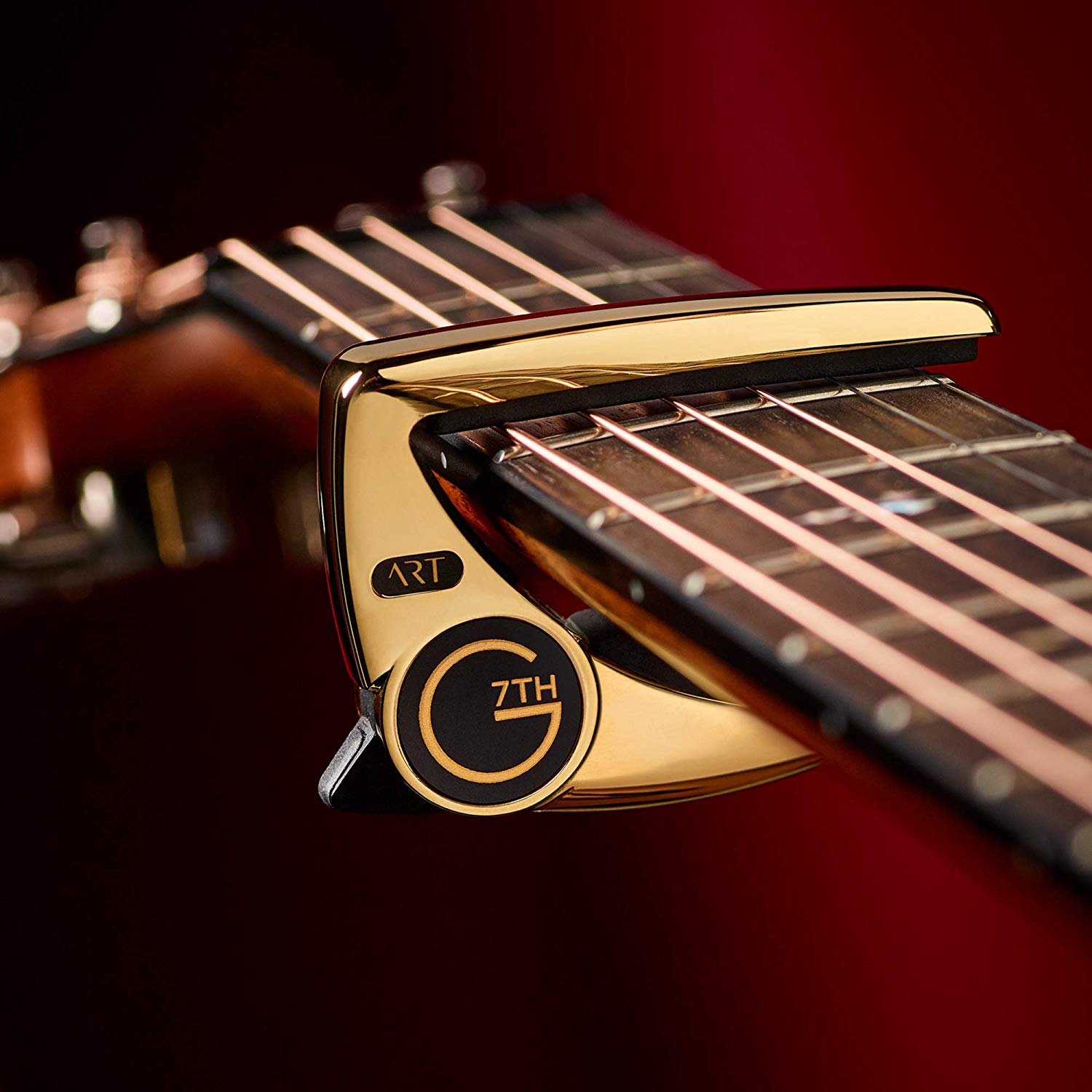G7th Performance 3 6 String Gold Plate Guitar Capo, Groundbreaking Tension Control & Adaptive Radius Technology - Image 4
