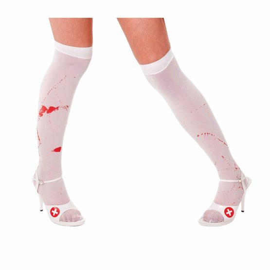 Bristol Novelty BA226 Blood Stains Stockings, Womens, White, One Size